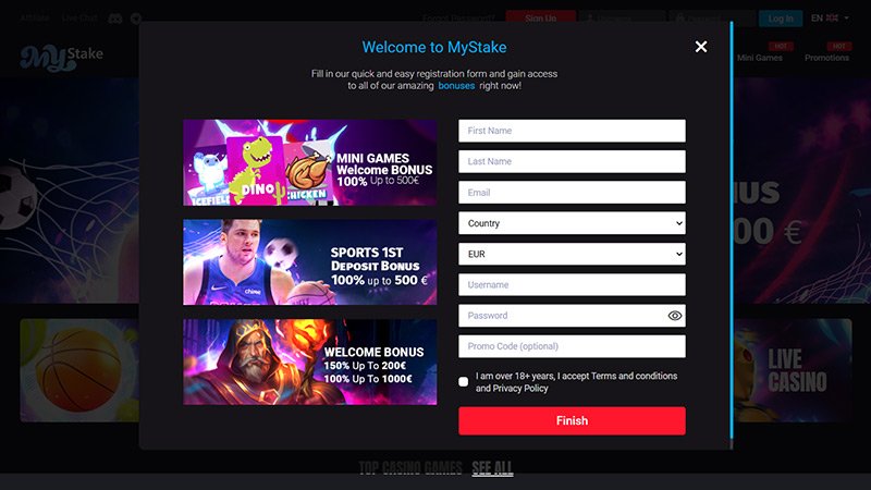 Mystake casino in United Kingdom